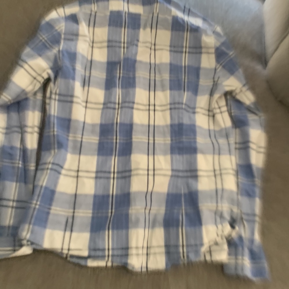 blue button down - Picture 2 of 2